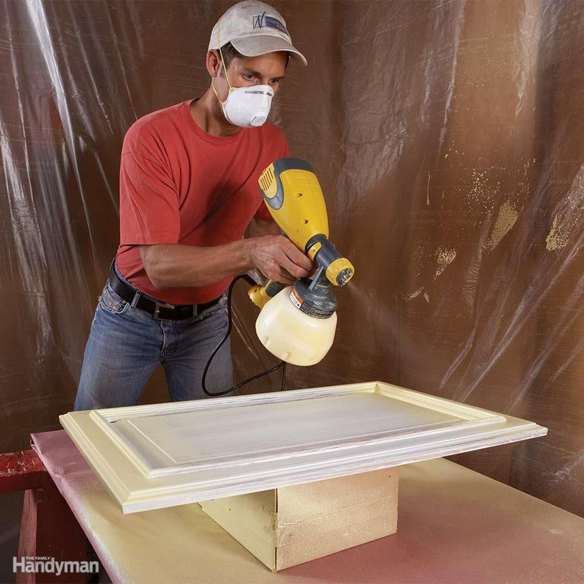 Spray painting doors