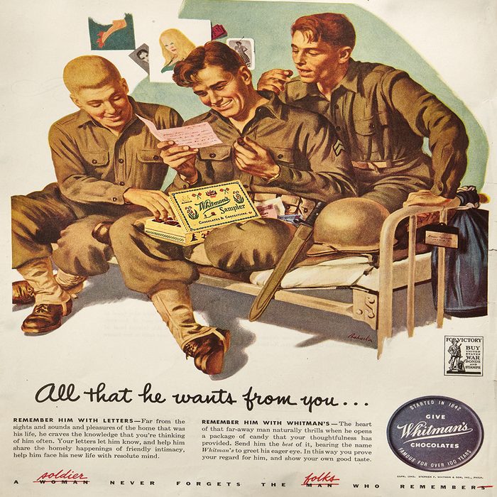 vintage ad for whitman