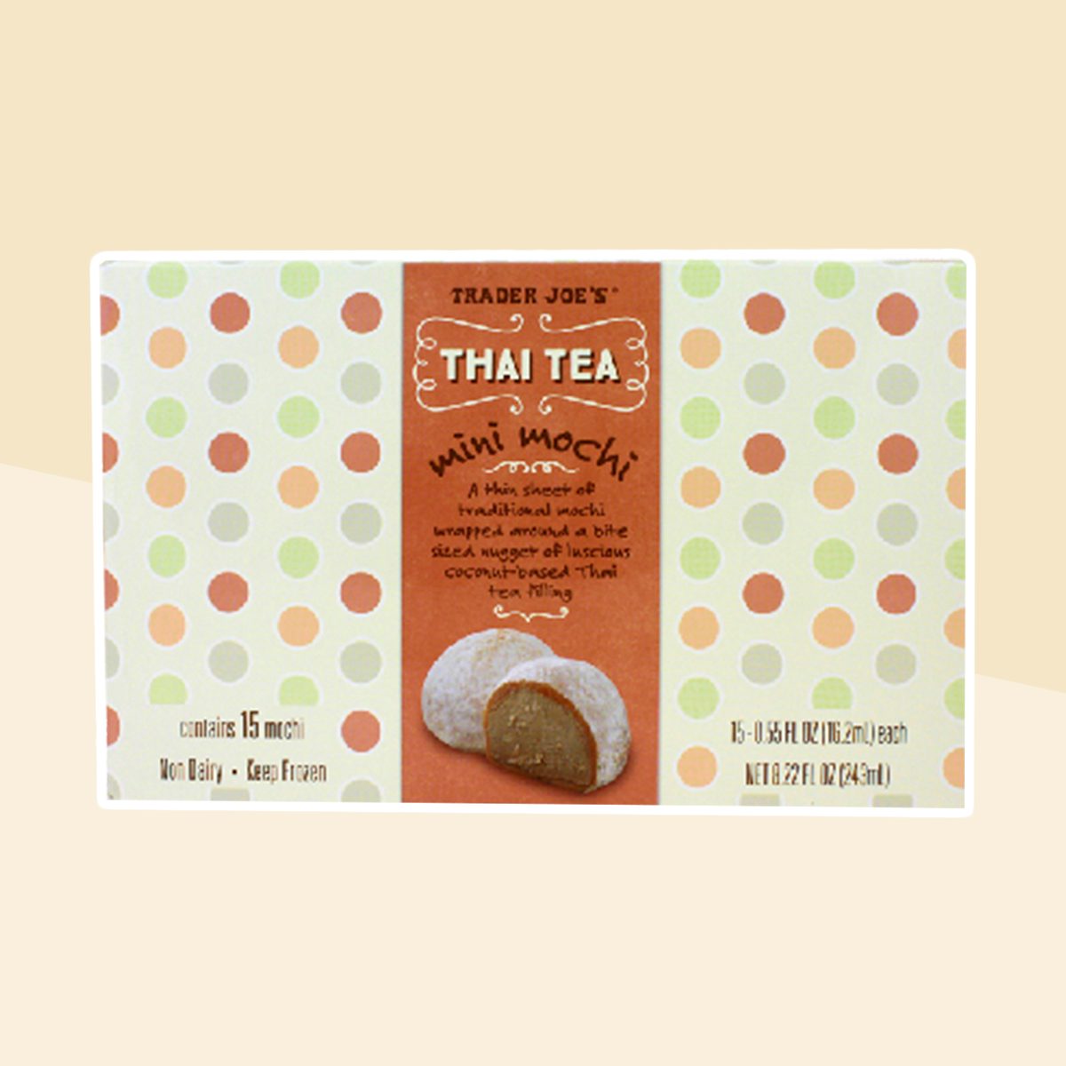 Trader Joes Thai Tea Mini Mochi