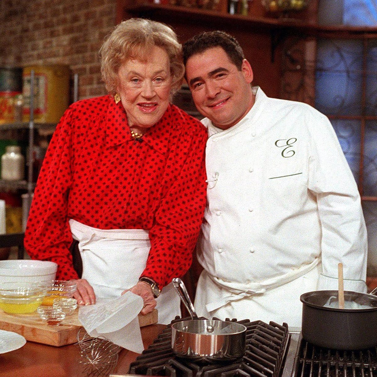 Julia Child and Emeril Lagasse