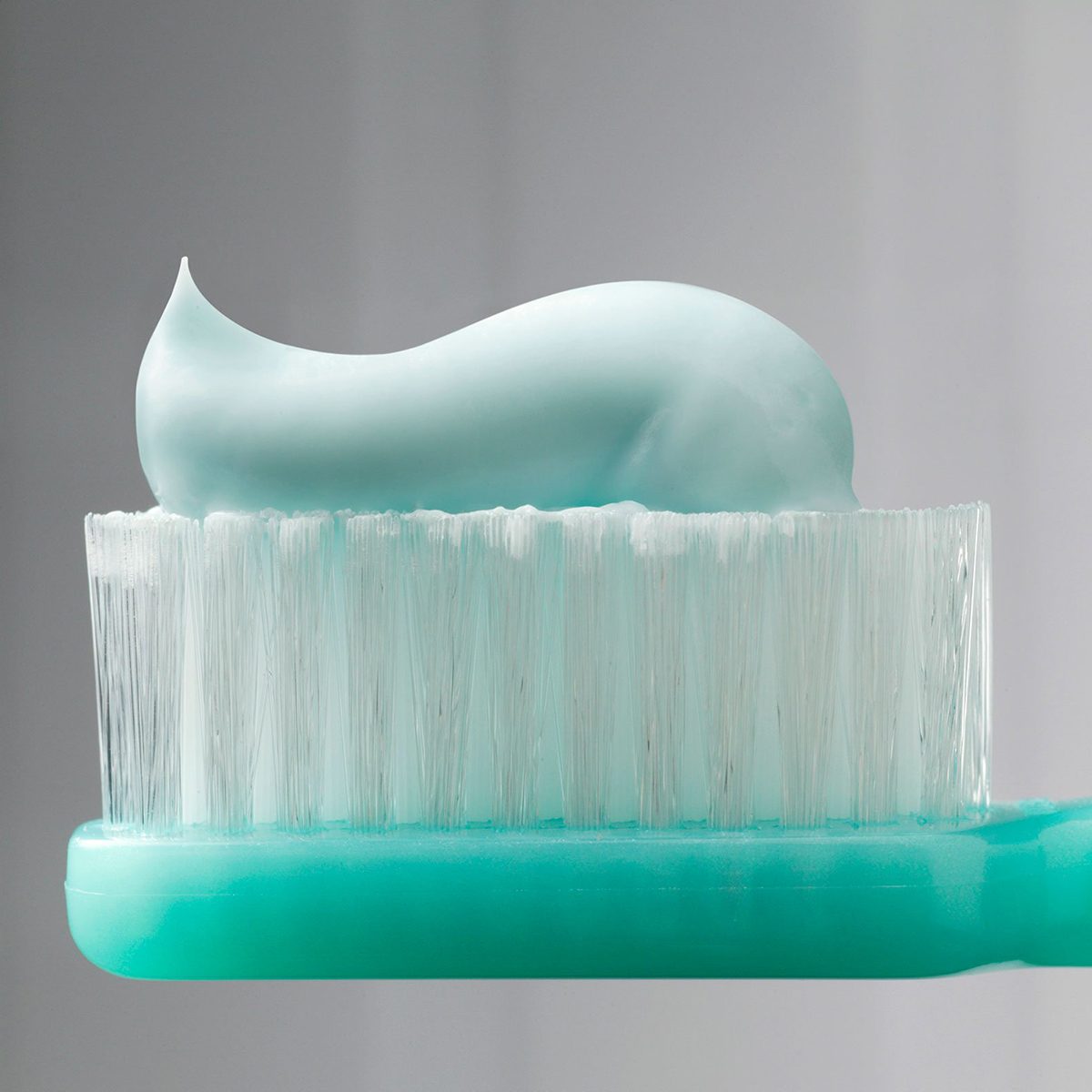 Toothpaste on a brush