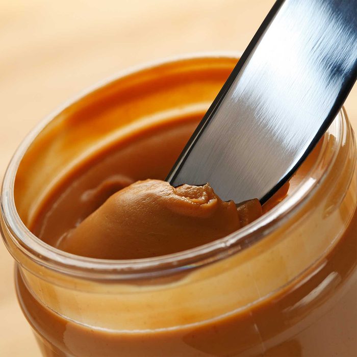 Jar of peanut butter