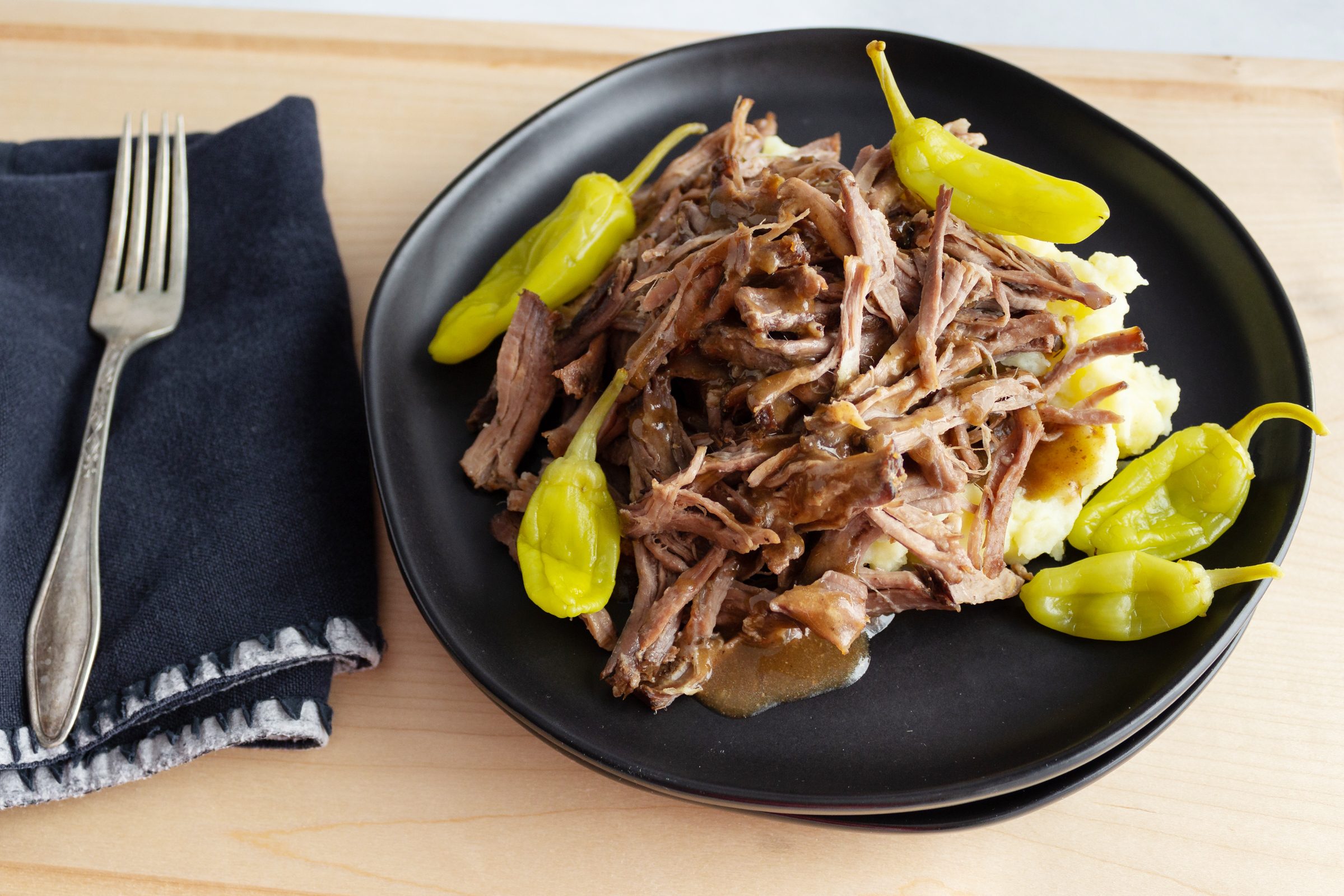 Mississippi Pot Roast plated