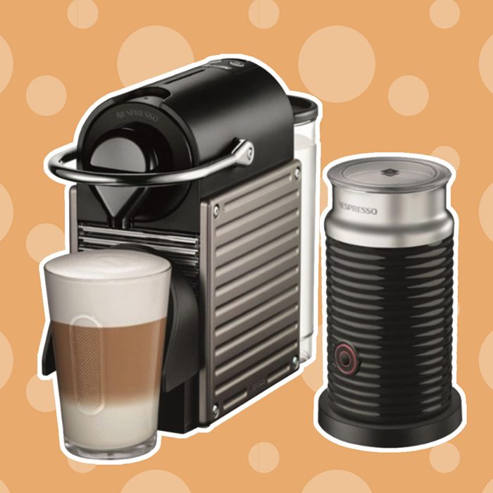 Nespresso Pixie by Breville Espresso Machine with Aeroccino Milk Frother