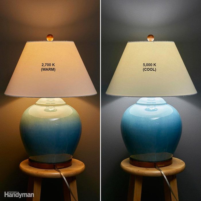 Lamp examples of different bulbs