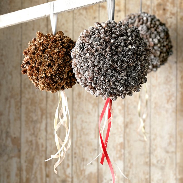 Pinecone Kissing Ball