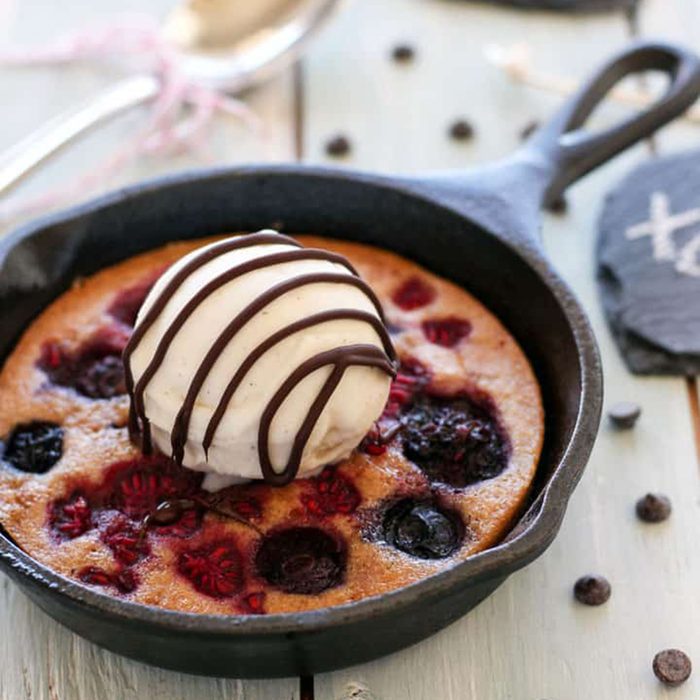 Mini Berry Skillet Cake