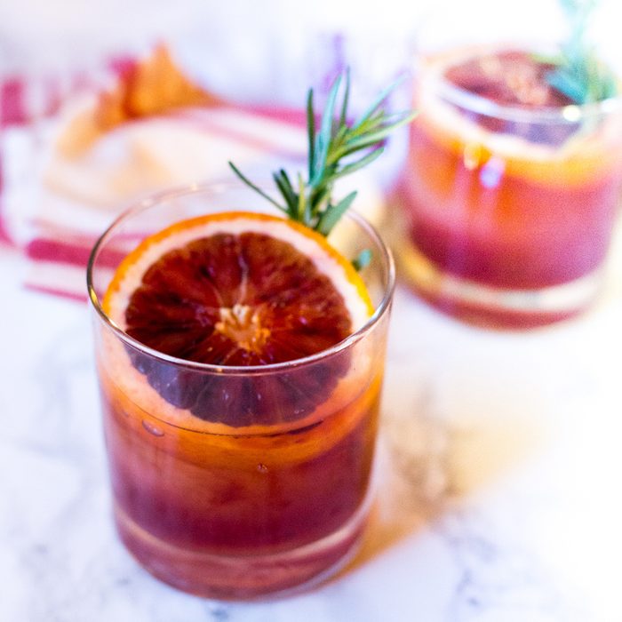 Blood Orange Rosemary Old Fashioned