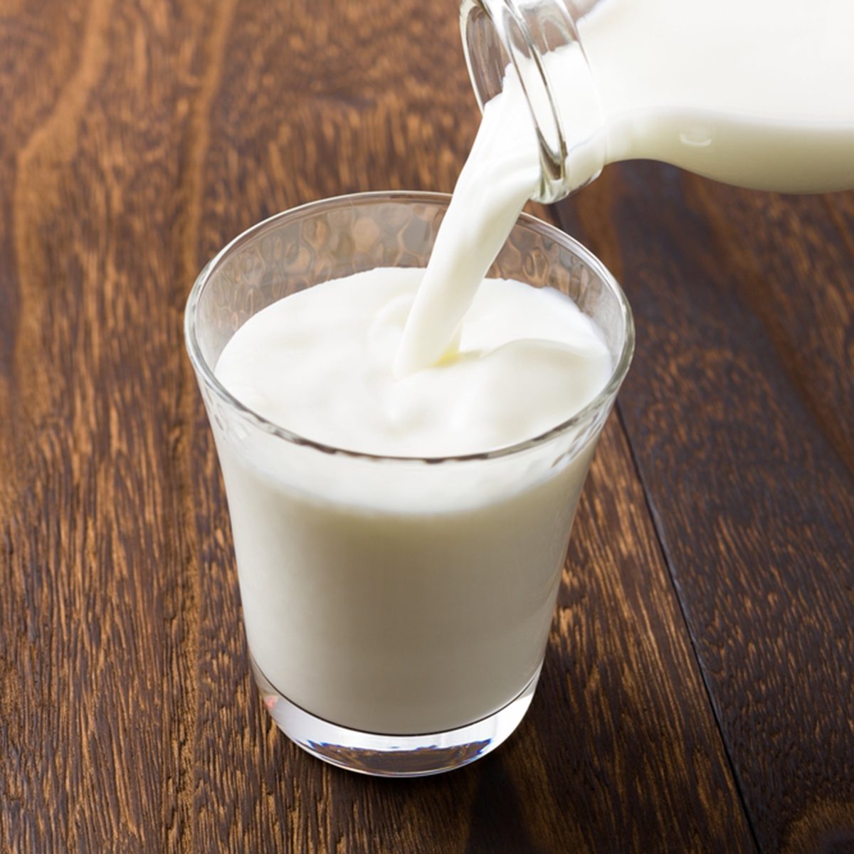Pouring milk into glass; Shutterstock ID 279701309