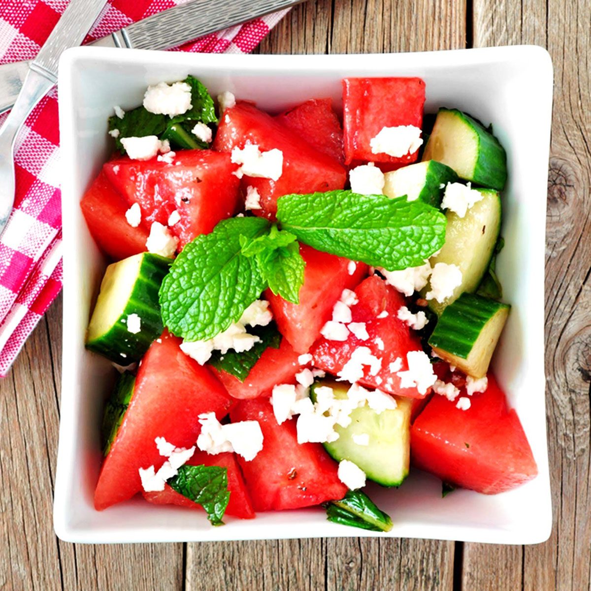 Cucumber watermelon salad
