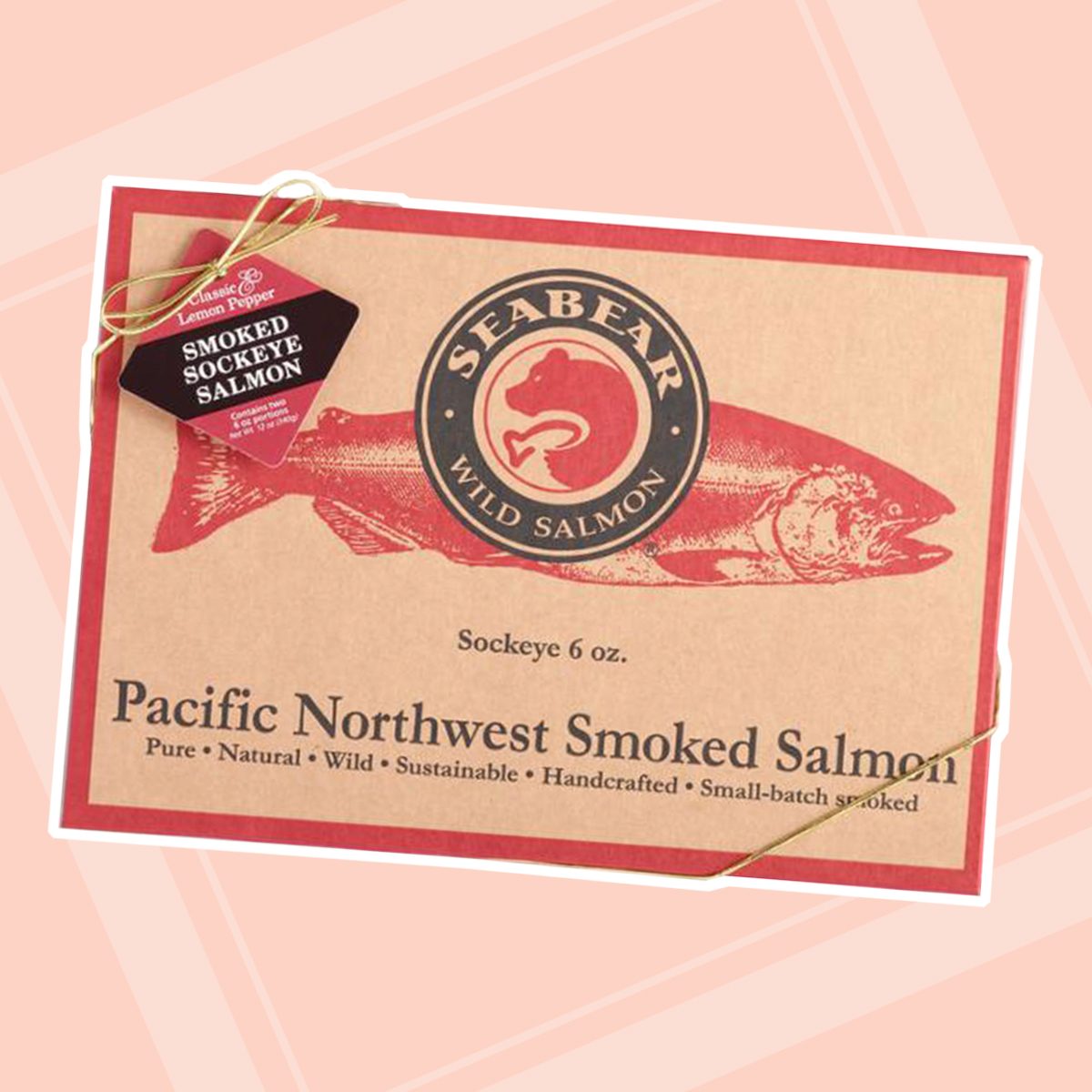 Classic And Lemon Pepper Smoked Sockeye Salmon 2 Pack