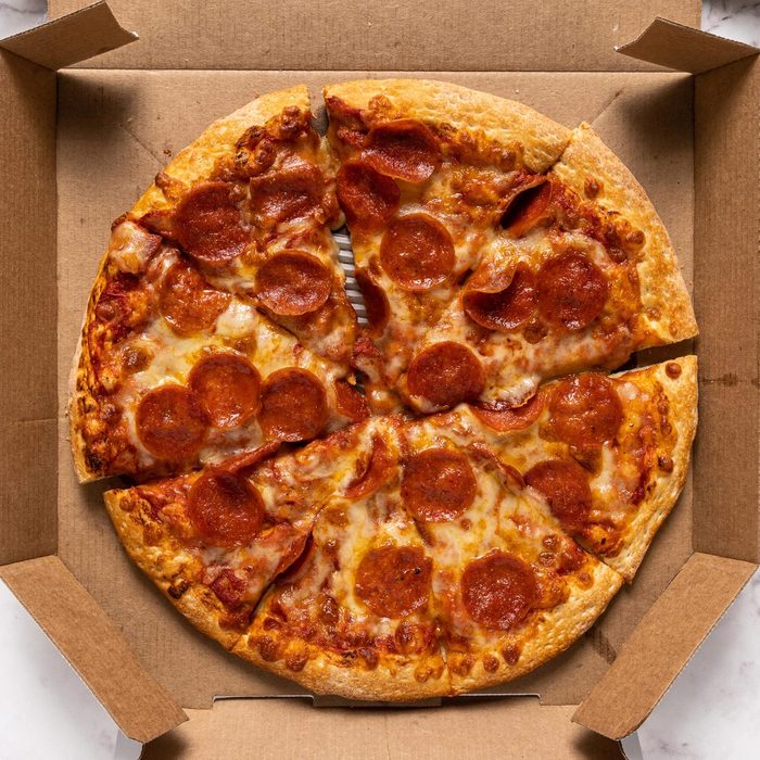 Toppers pizza in a box