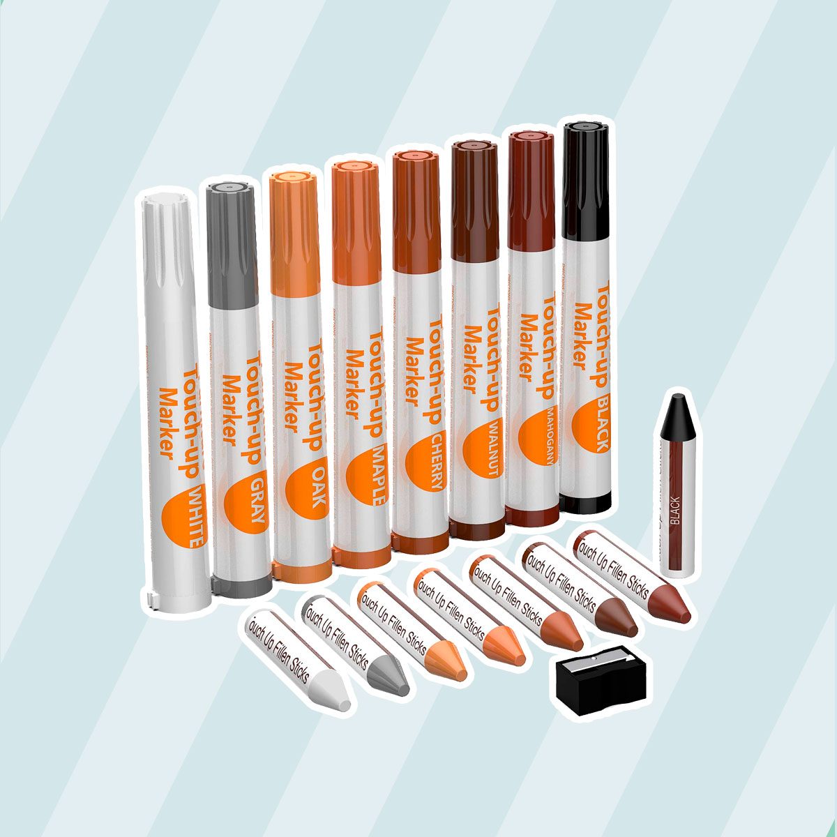 Paint pens in various colors