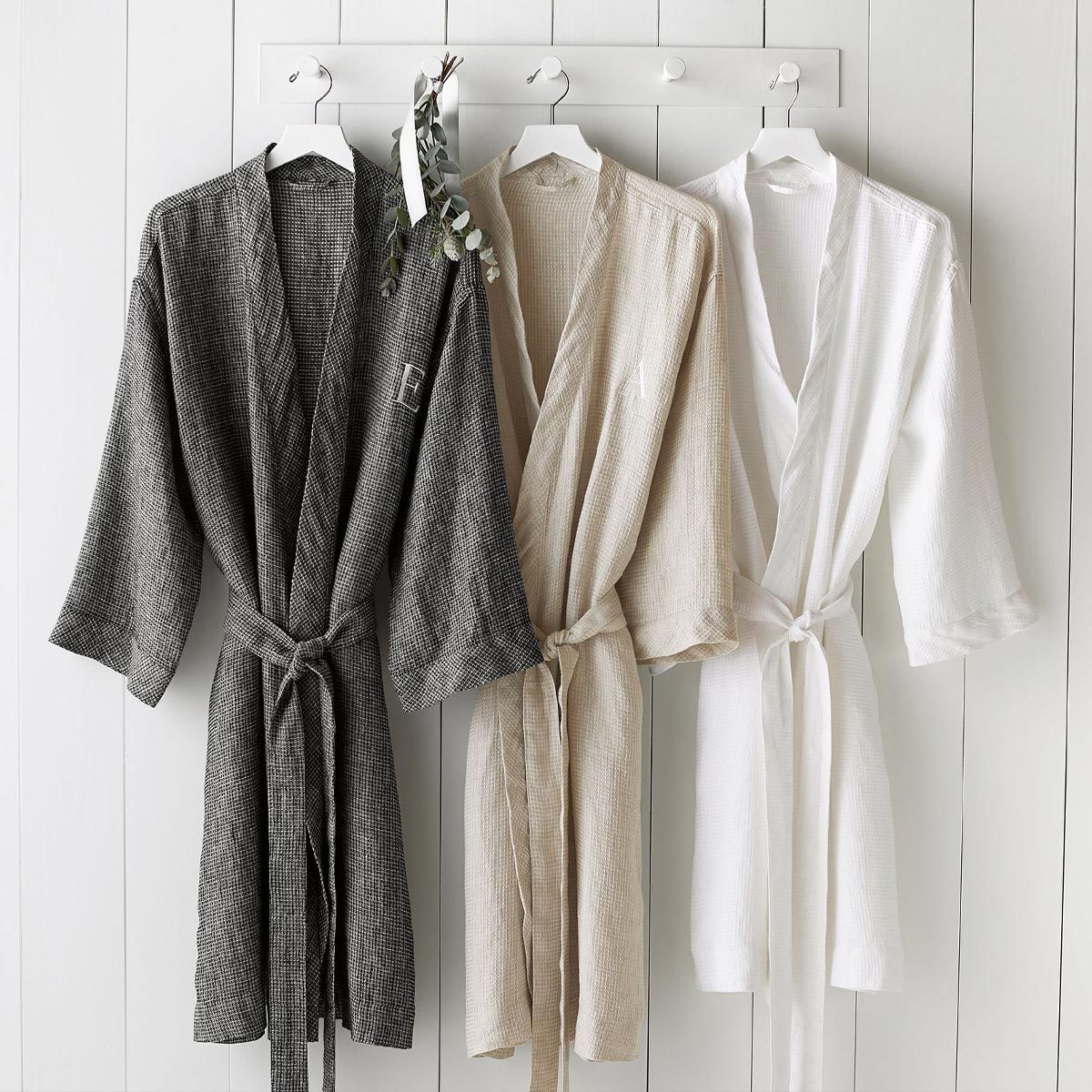 Belgian flax linen robe