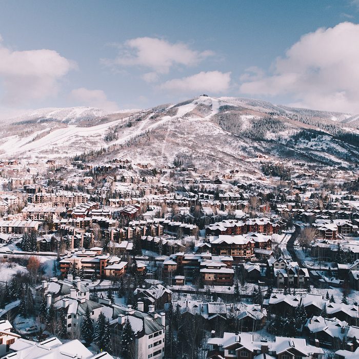 Steamboat Springs Colorado Aerial View