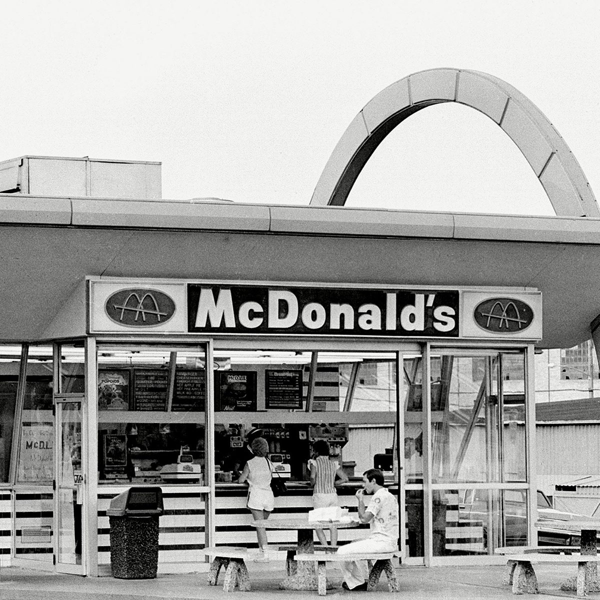 Old exterior of McDonald