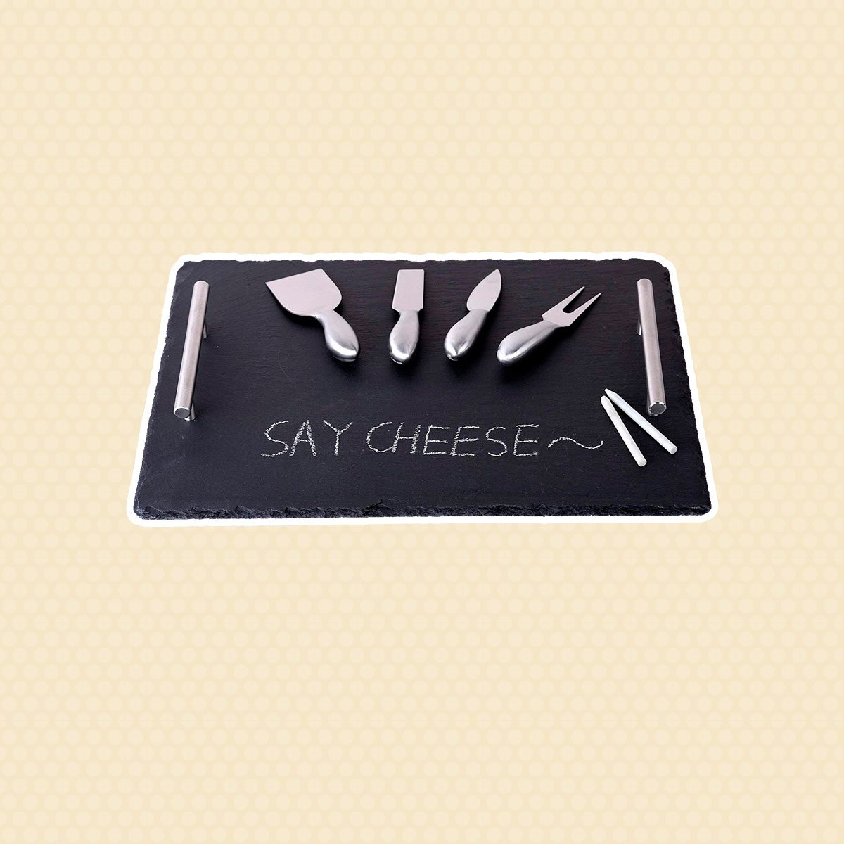 Slate Cheeseboard with Soap Stone Chalk