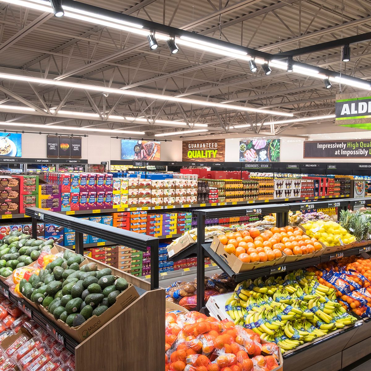 Aldi produce department