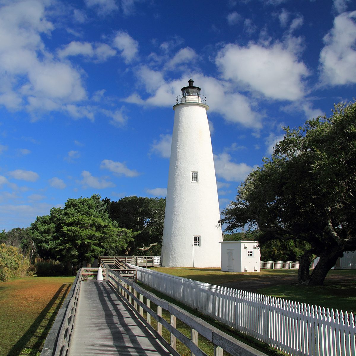 Historic Ocracoke Light on Ocracoke Island