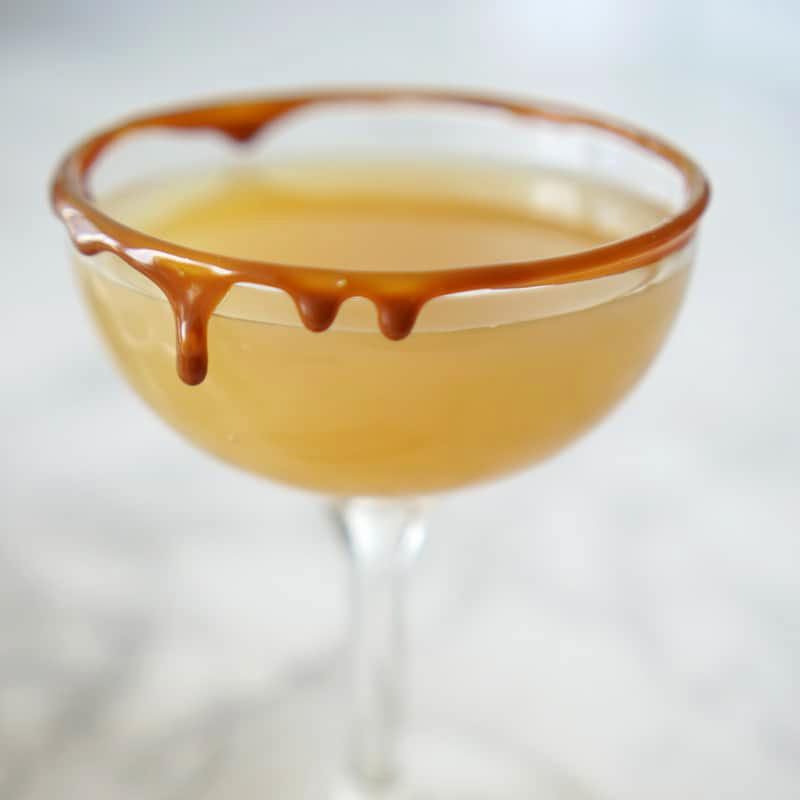 Caramel Apple & Spiced Rum Cocktail