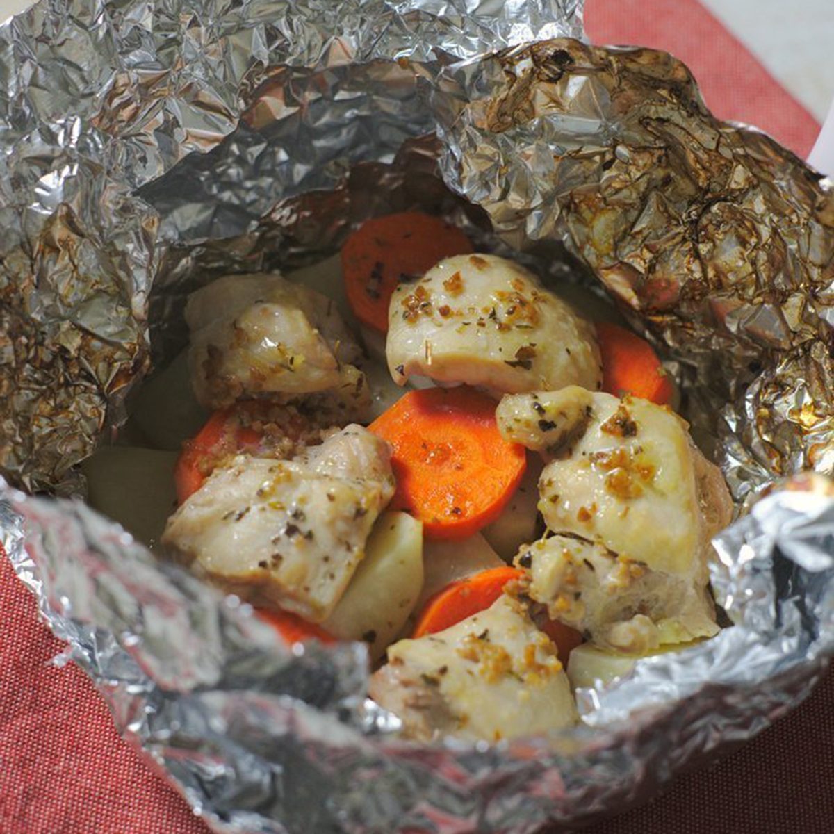 Garlic Herb Chicken Foil Packets