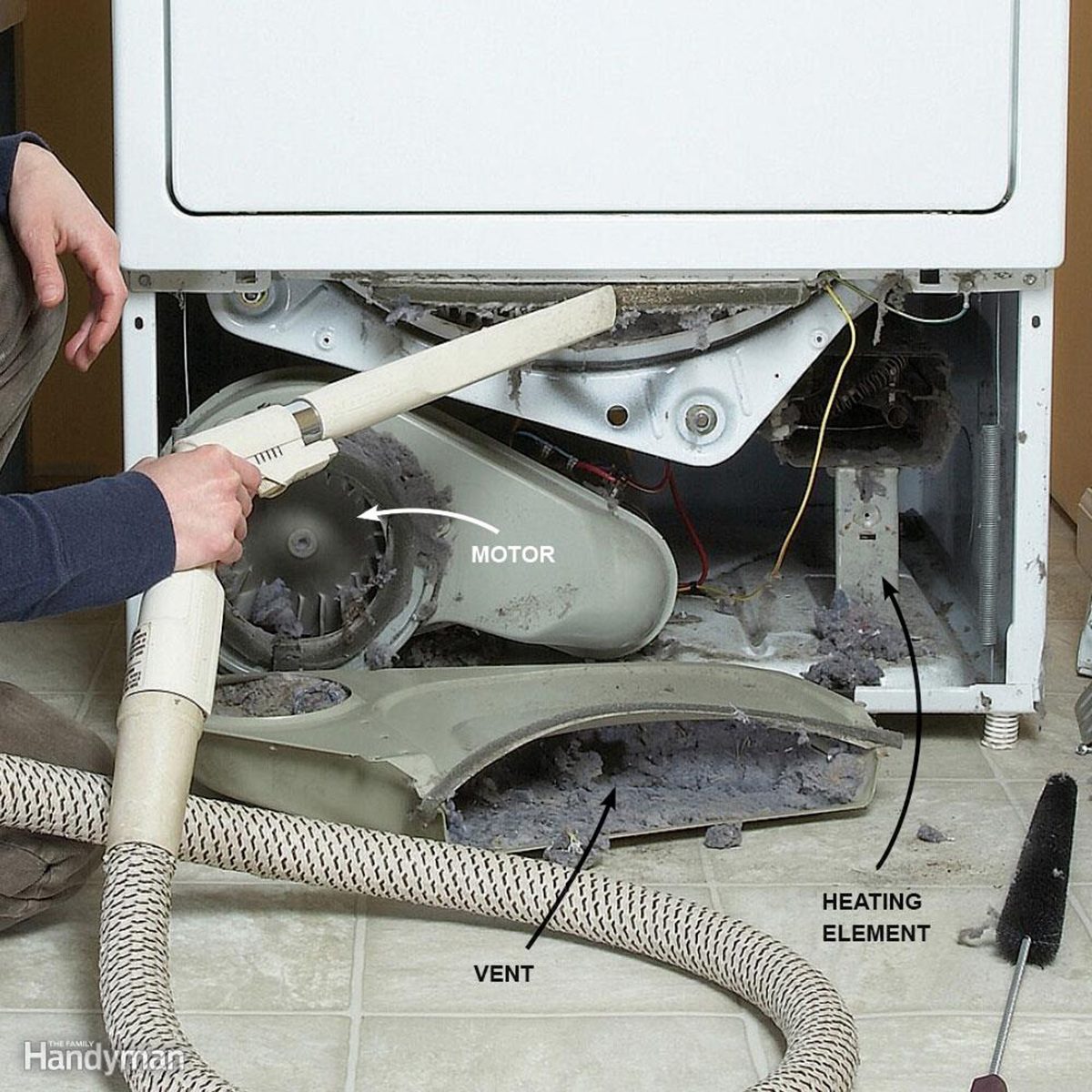 Inside Dryer and Dryer Vent