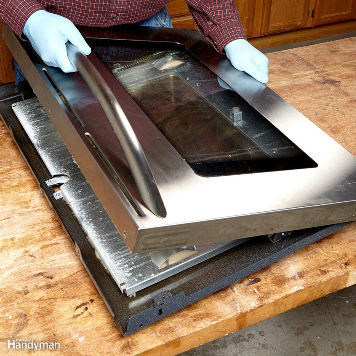 assembling oven door