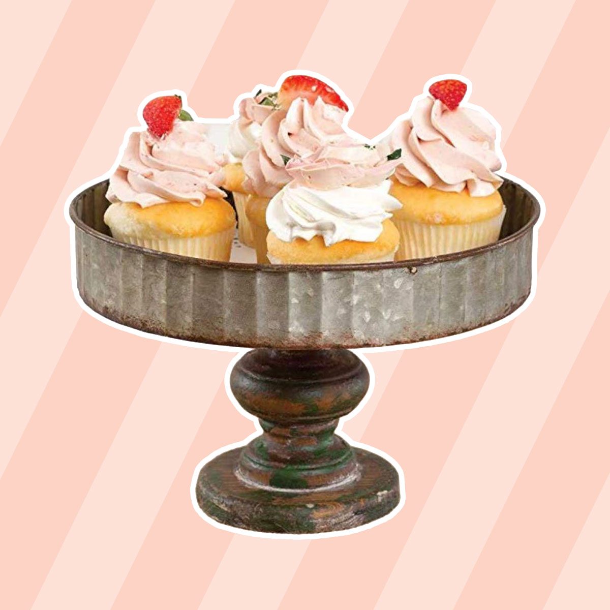 Galvanized Metal Cake Stand