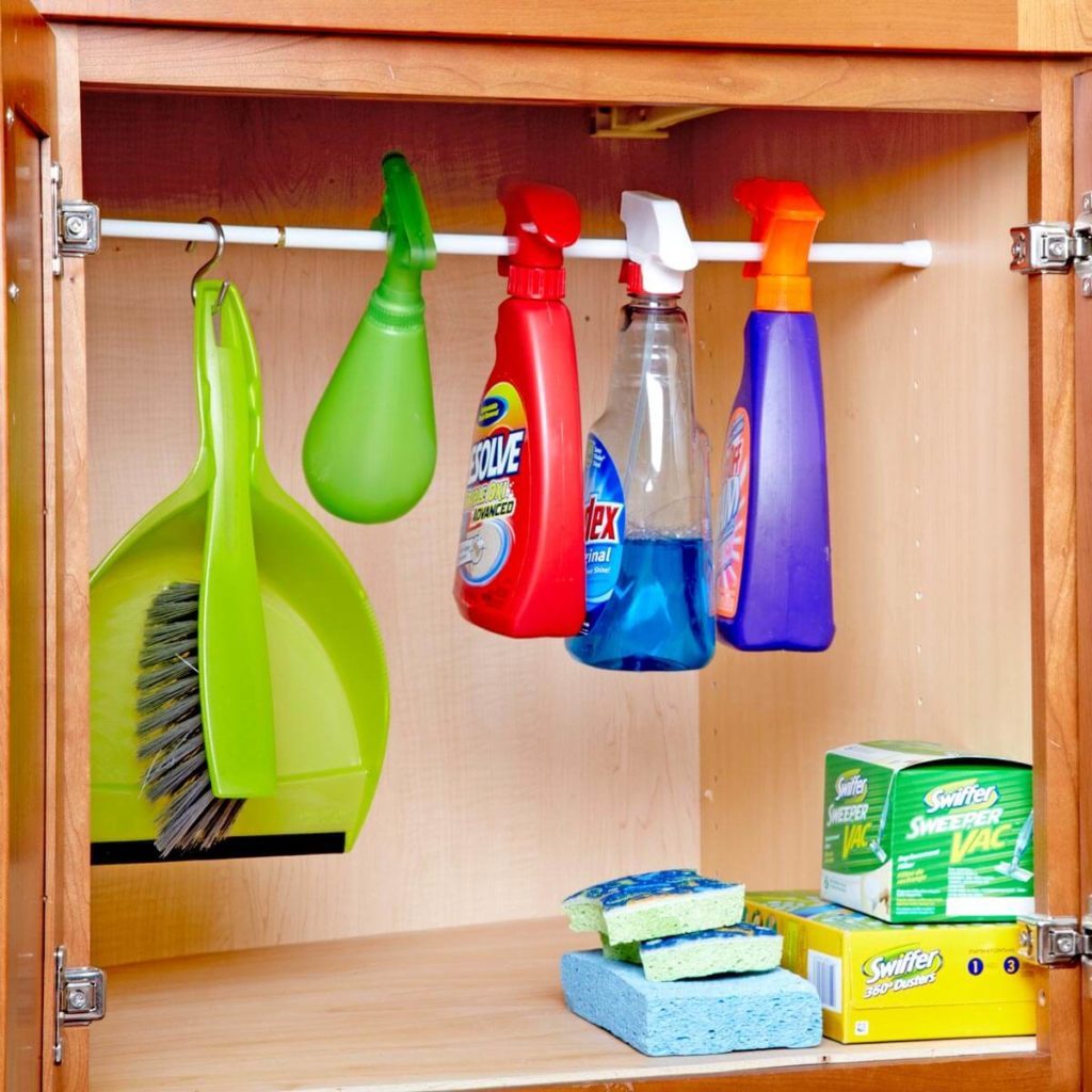 Keep Your Spray Bottles in Line