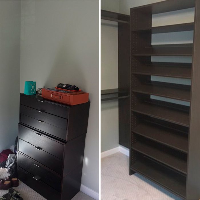 back wall home organization makeover