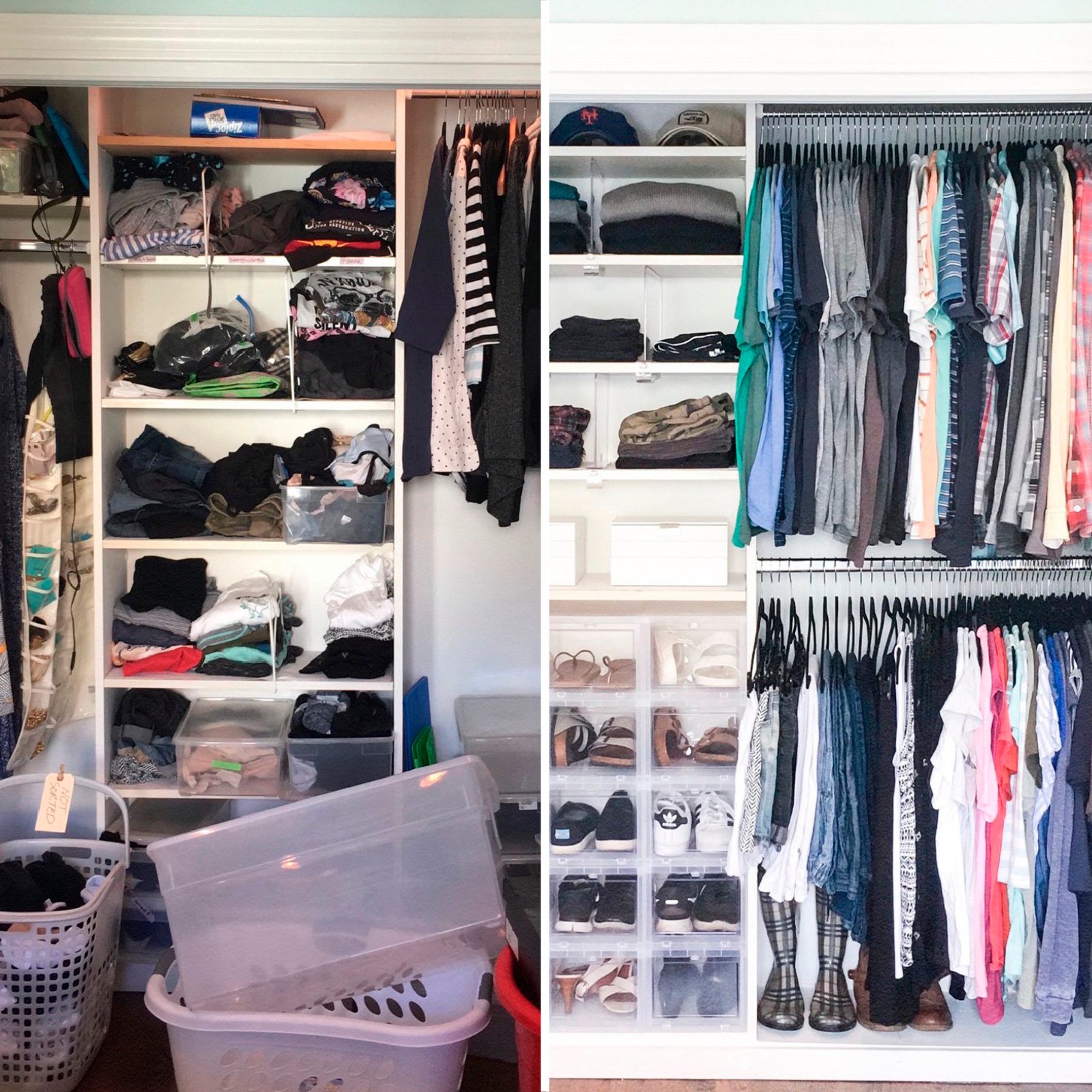 closet home organization makeover