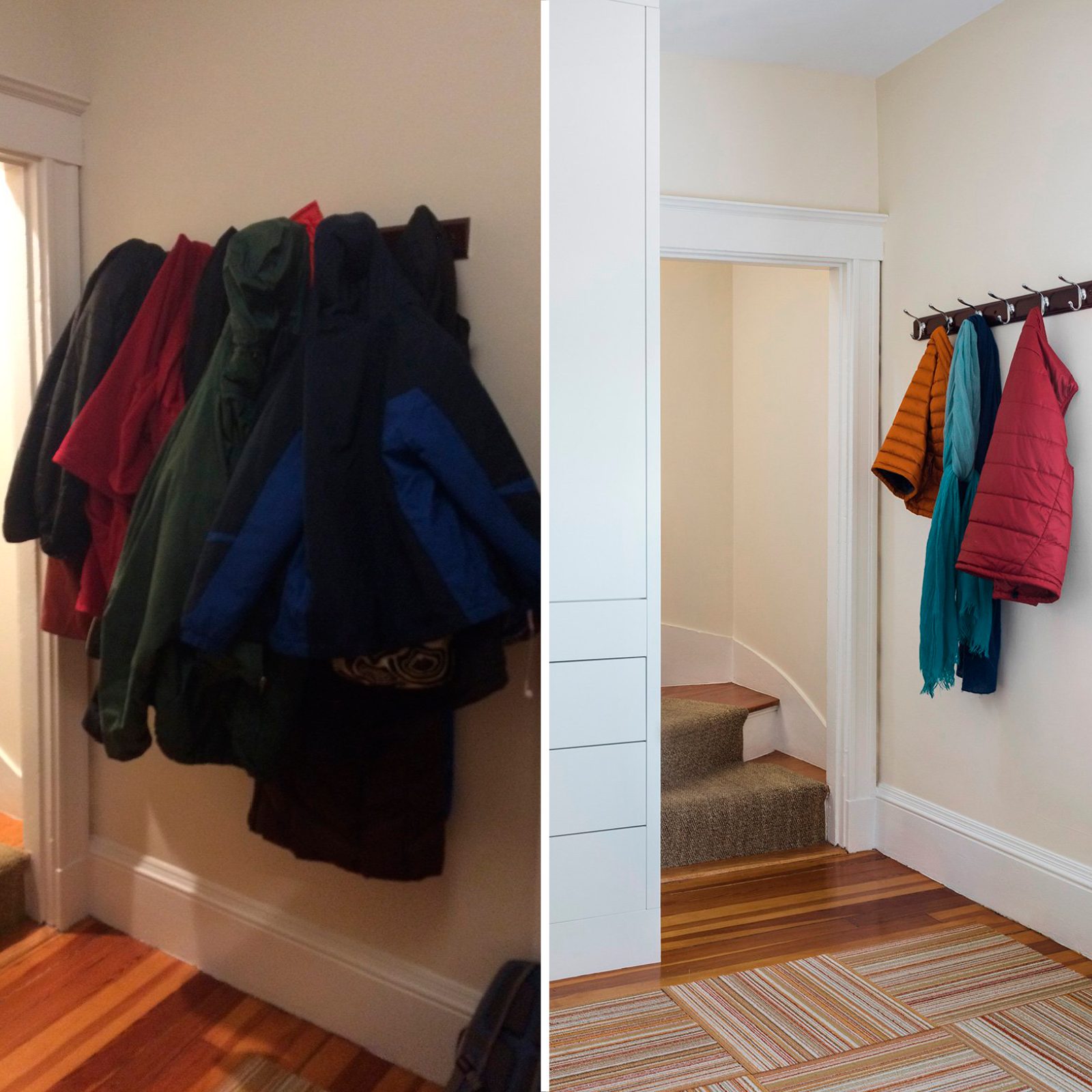 stairway home organization makeover