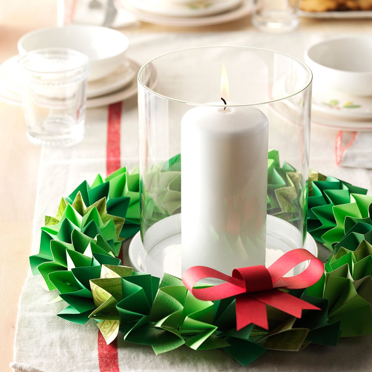 Paper Wreath Centerpiece