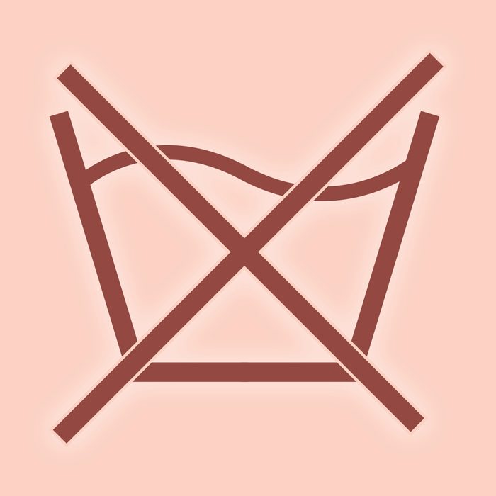 Washing symbol: Do not wash