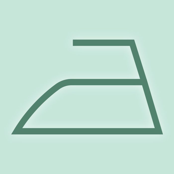 Washing symbol: Iron or steam