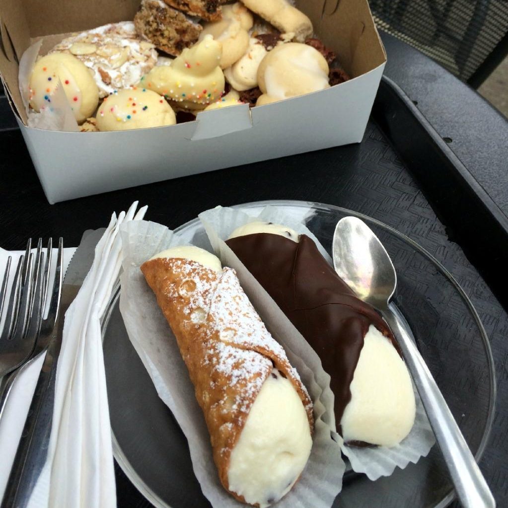 cannolis and cookies from Presti