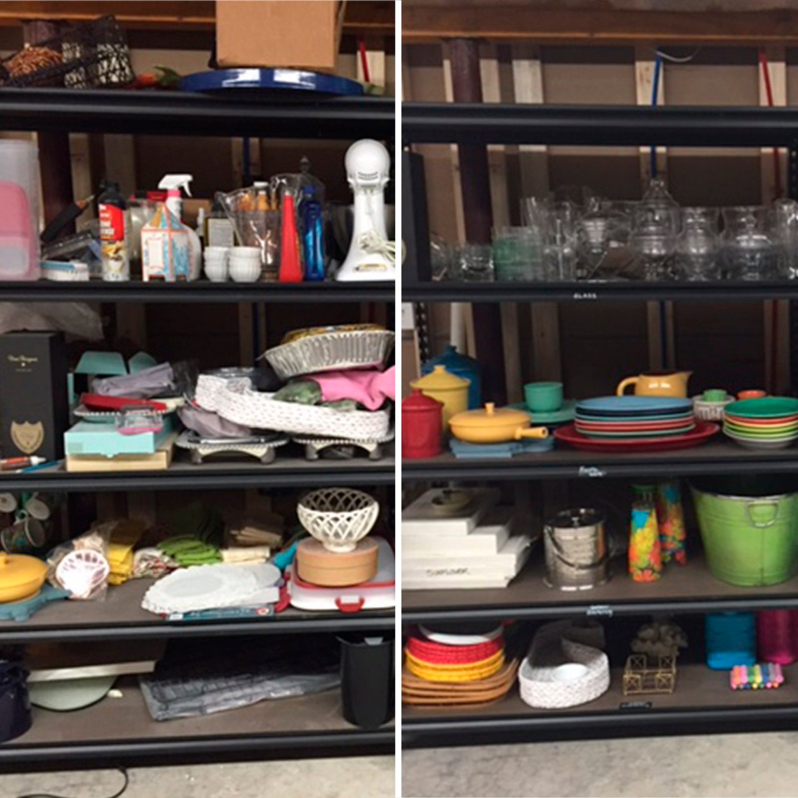 shelving home organization makeover