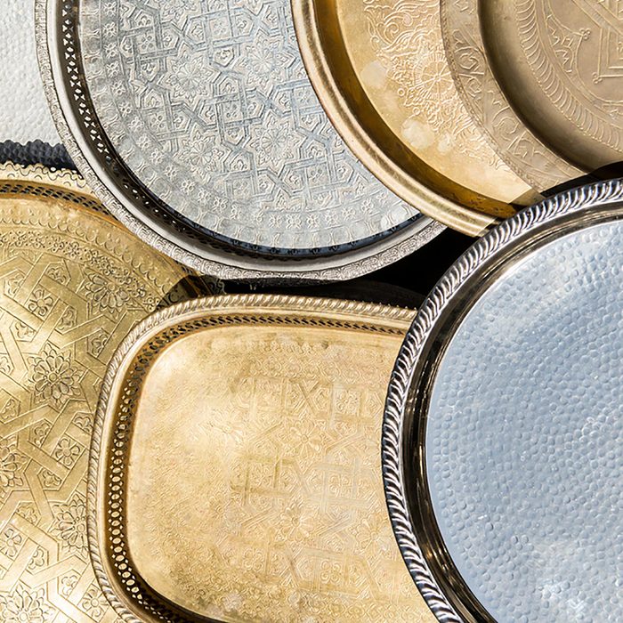 Fancy metal platters