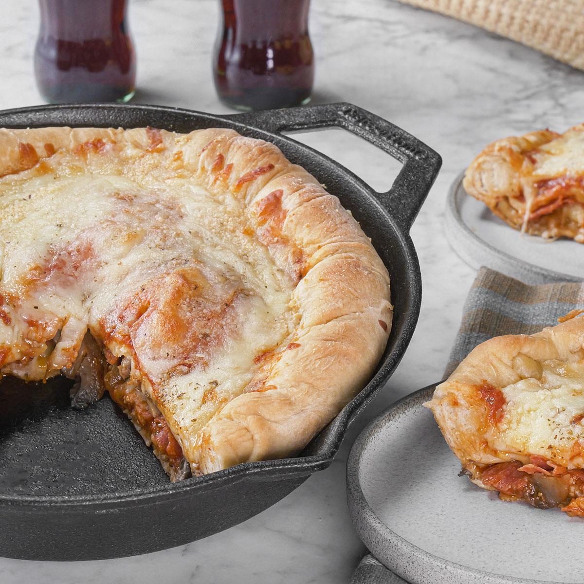 Sausage-Stuffed Pizza