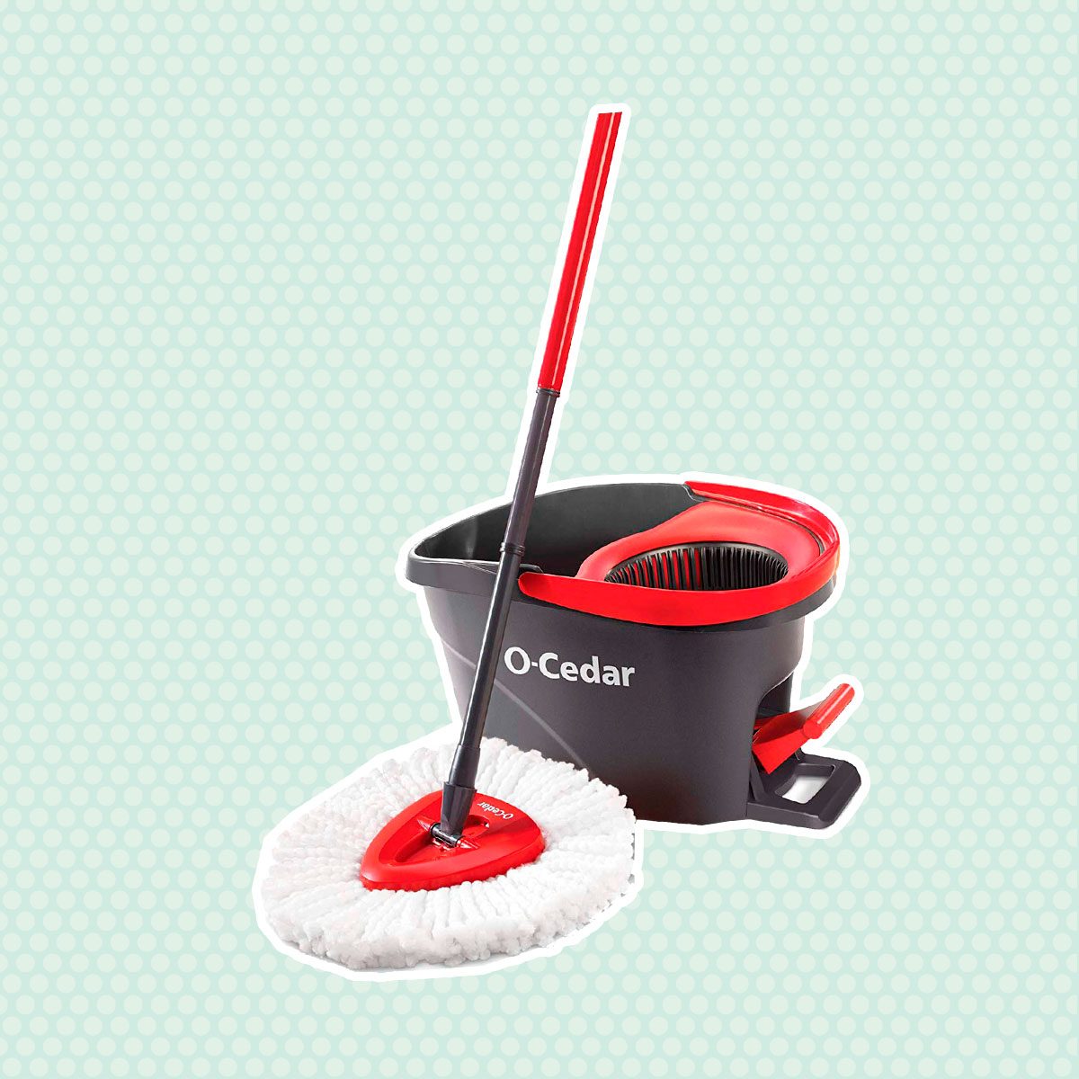 O-Cedar Easywring Microfiber Spin Mop & Bucket Floor Cleaning System with 2 Extra Refills