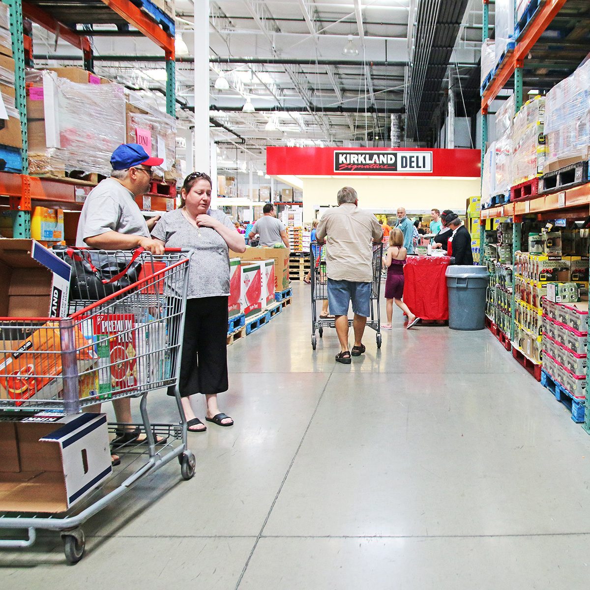 Grocery store interior