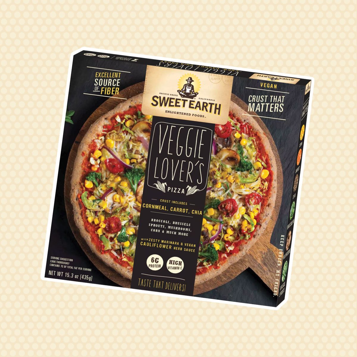 Sweet Earth Natural Veggie Lovers Frozen Pizza - 15oz