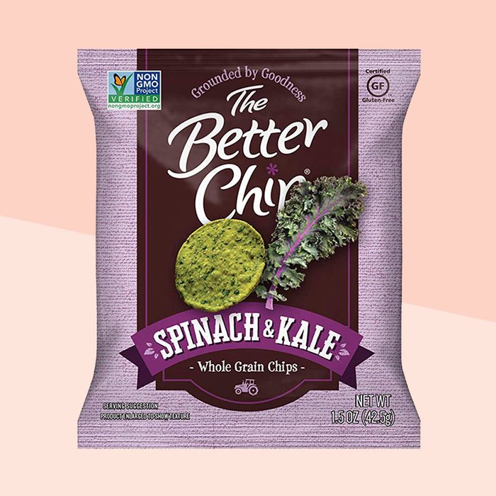 The Better Chip Whole Grain Chips | Spinach & Kale | 1.5 Ounce, Pack of 27 | Simple Ingredients | Non-GMO and Gluten Free