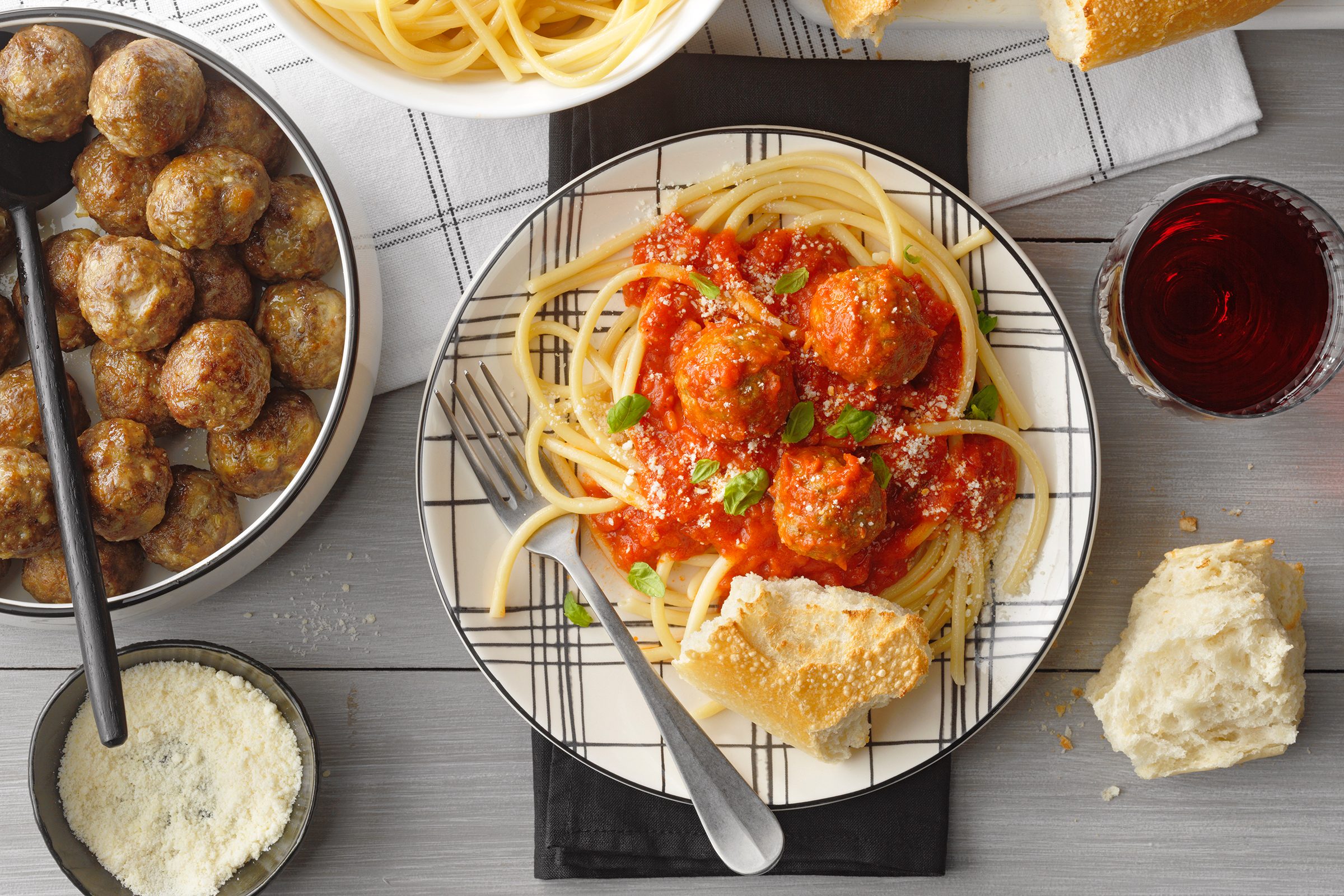 Baked Meatballs Hero