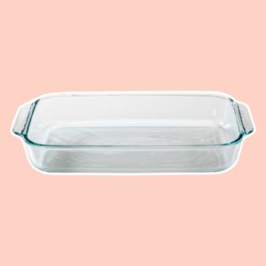 Pyrex Basics 3 Quart Glass Oblong Baking Dish, Clear 8.9 Inch X 13.2 Inch - 3 Qt