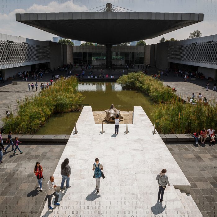 The courtyard at the Museo Nacional de Antropologia in Mexico City, Mexico, September 20, 2015. (Photo by John Gress/Corbis via Getty Images)