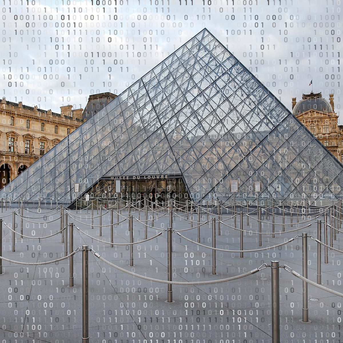 PARIS, FRANCE - MARCH 13: Empty queue lines are seen in front of the Louvre pyramid and the Louvre museum on March 13, 2020 in Paris, France. In accordance with directives issued by French governement, the Louvre museum will close this Friday, March 13, 2020 and will remain closed until further notice. Due to a sharp increase in the number of cases of coronavirus (COVID-19) declared in Paris and throughout France, several sporting, cultural and festive events have been postponed or cancelled. The epidemic has exceeded 5,000 dead for more than 137,000 infections across the world. (Photo by Chesnot/Getty Images)