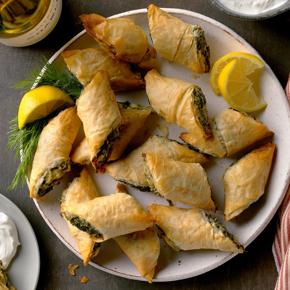 Spanakopita Appetizer Roll-Ups
