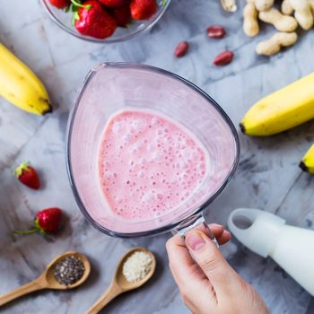 Strawberry banana smoothie