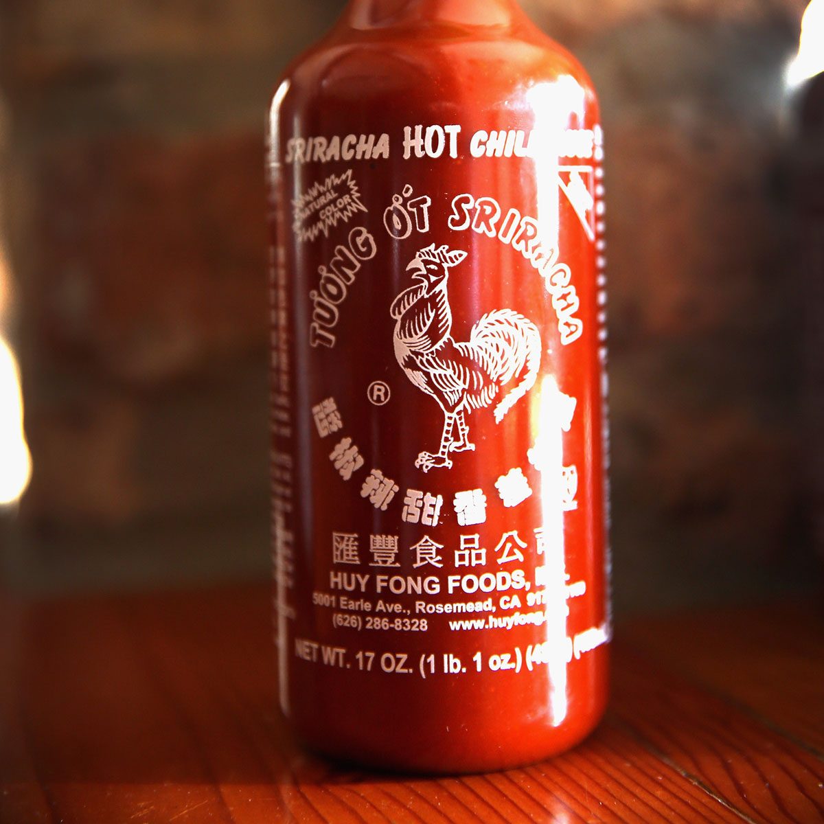 CHICAGO, IL - DECEMBER 12: A bottle of Sriracha hot chili sauce is shown on December 12, 2013 in Chicago, Illinois. Huy Fong Foods, the maker of Sriracha, says it can